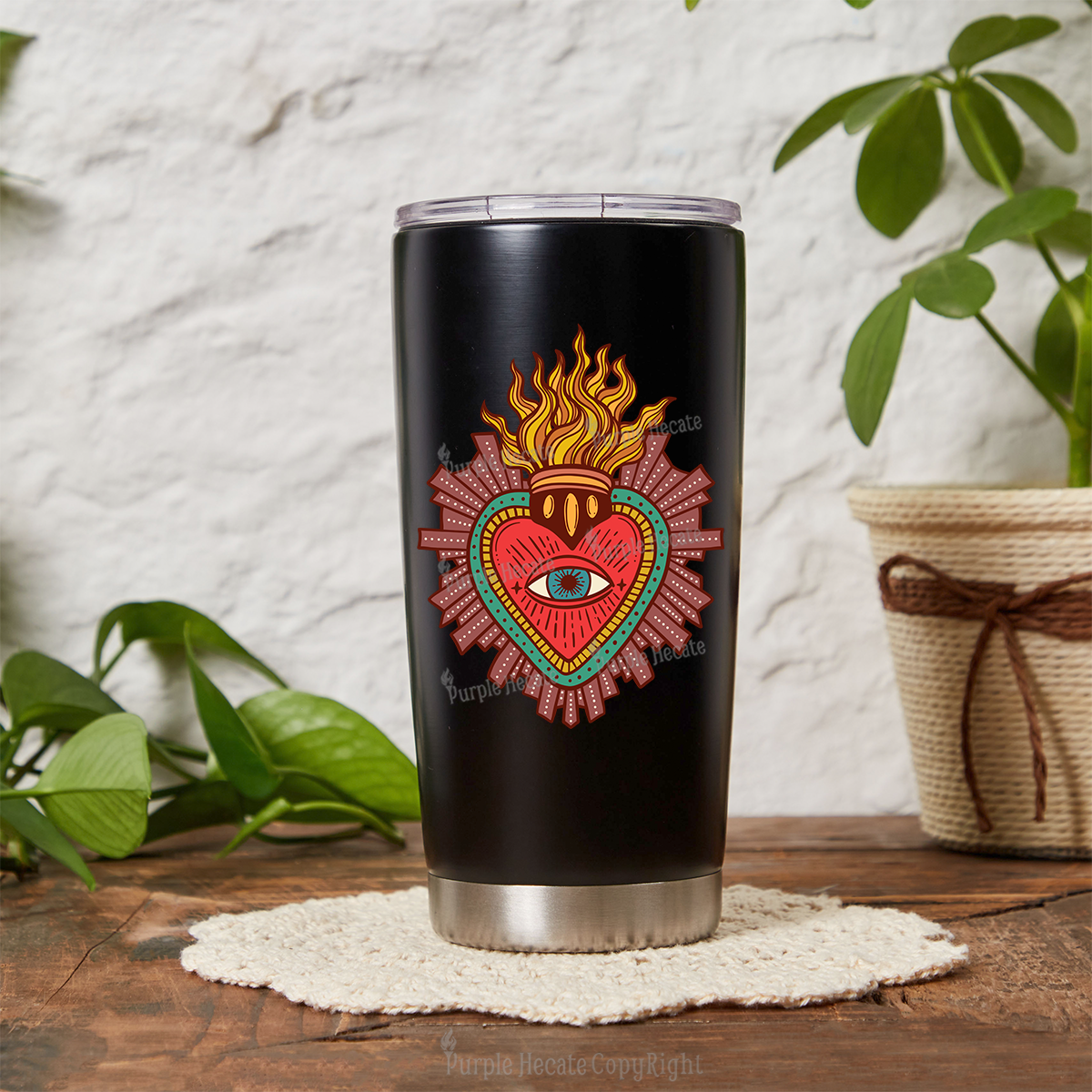 Purplehecate Sacred Heart Tumbler
