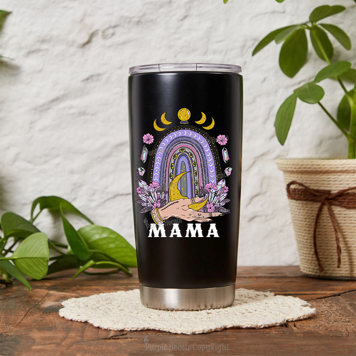 Purplehecate Gothic Mama Rainbow Tumbler