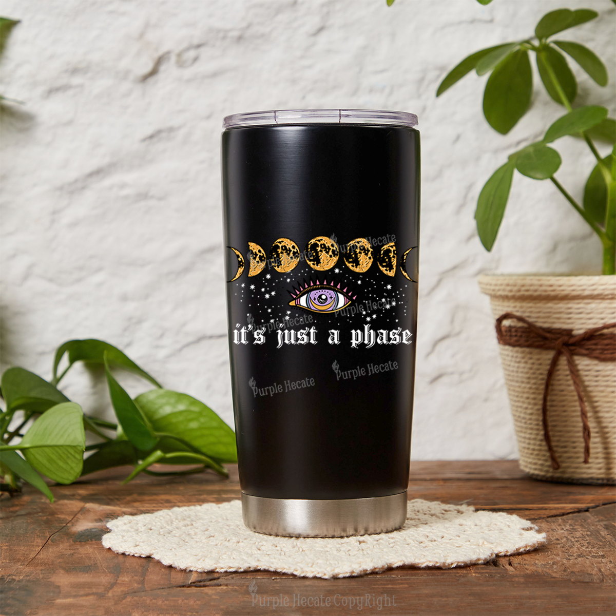 Purplehecate It's Just A Phase Tumbler