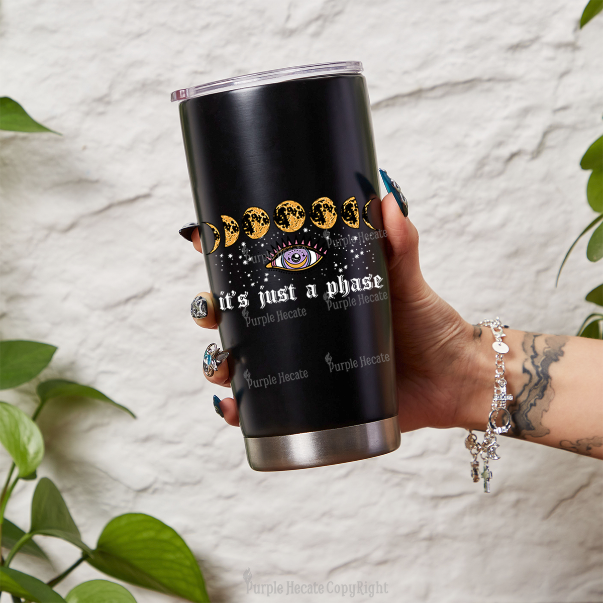Purplehecate It's Just A Phase Tumbler