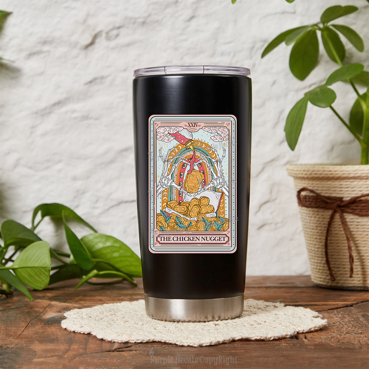 Purplehecate The Chicken Nugget Tarot Tumbler