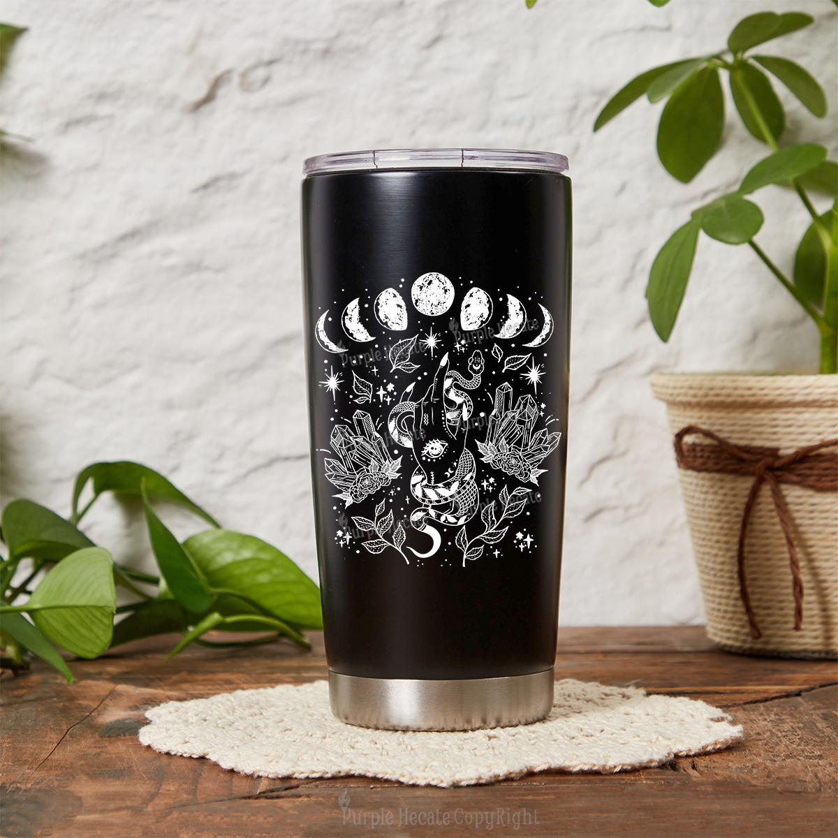 Purplehecate Reach For The Moon Tumbler
