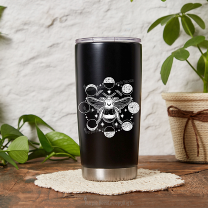 Purplehecate Moon Bee Tumbler