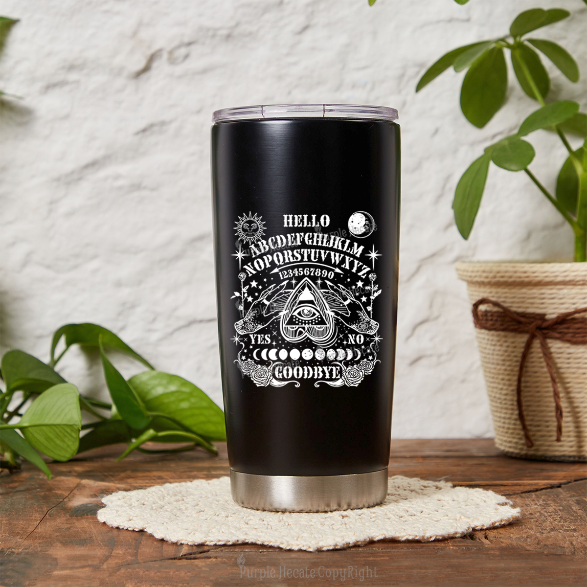 Purplehecate Hello Goodbye Tumbler