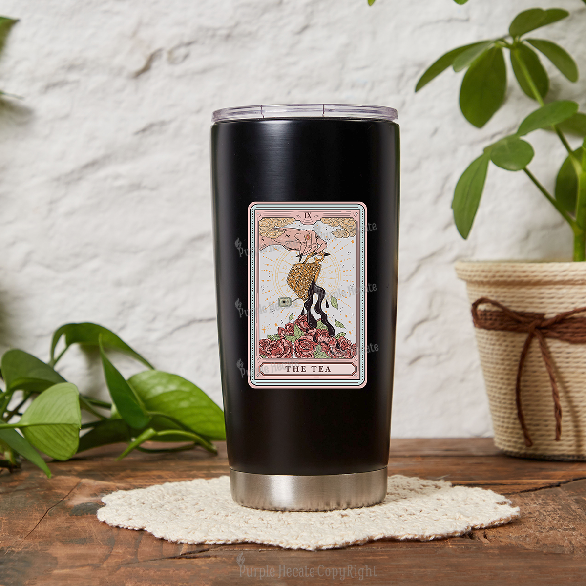 Purplehecate The Tea Tarot Tumbler