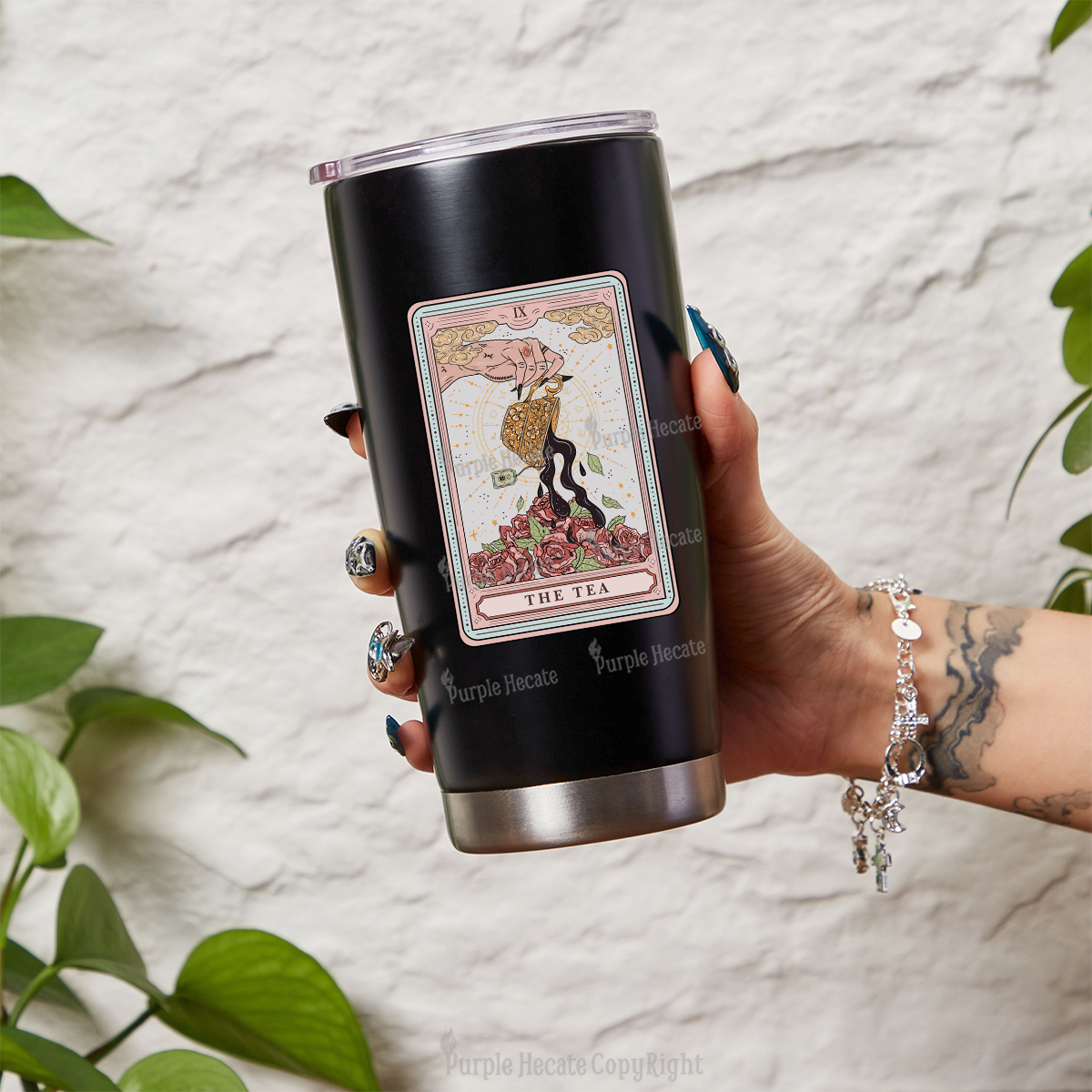 Purplehecate The Tea Tarot Tumbler