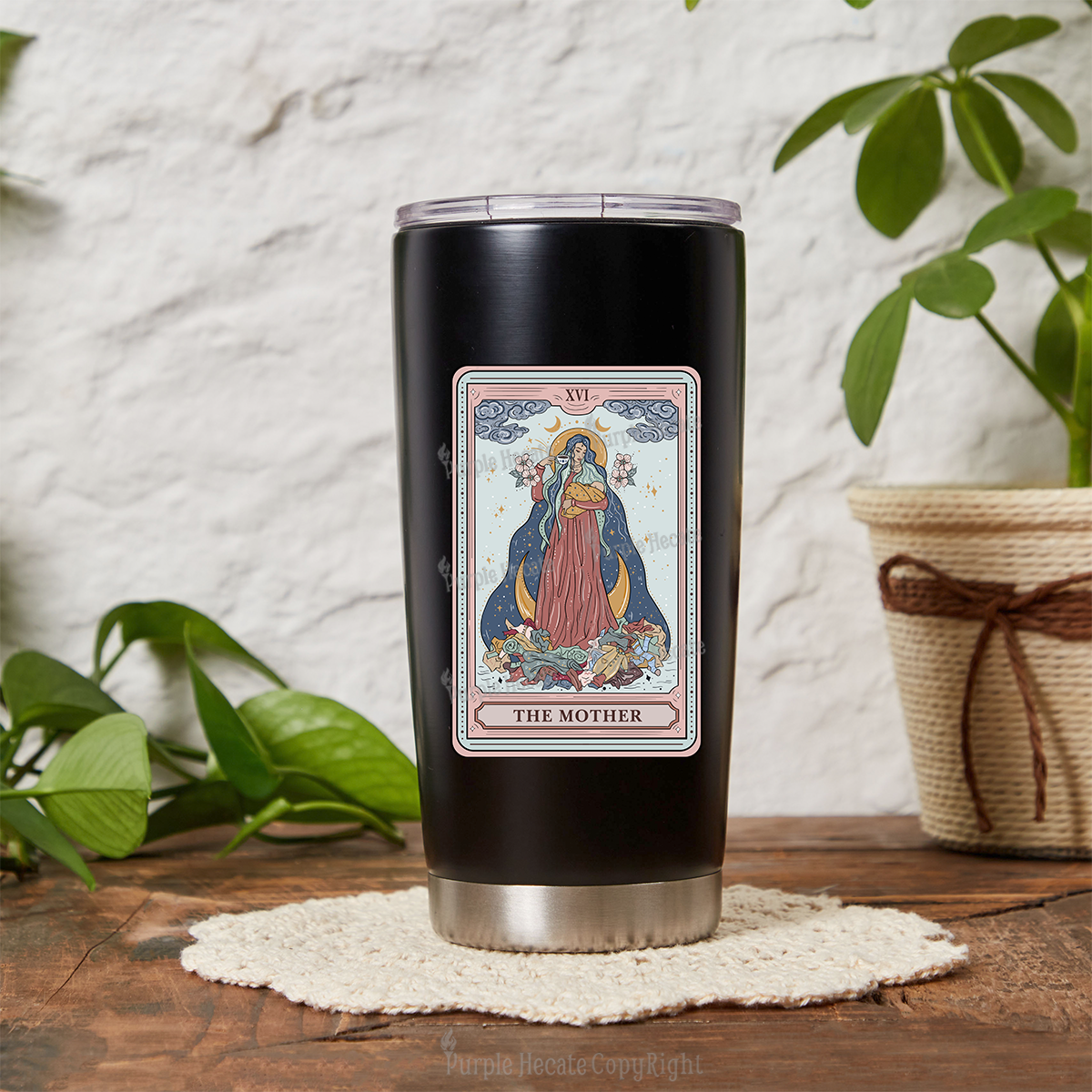 Purplehecate The Mother Tarot Tumbler