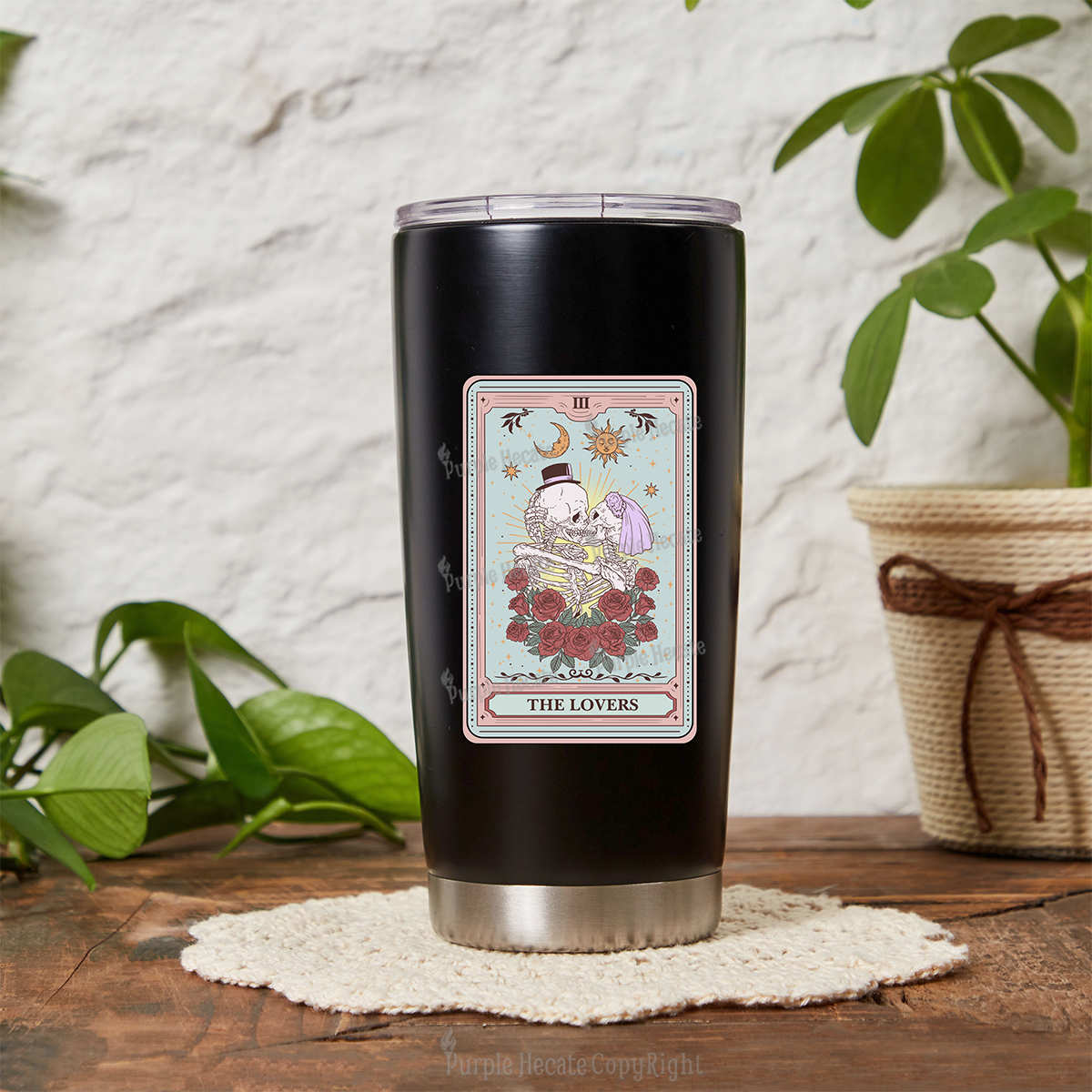Purplehecate The Lovers Tarot Tumbler