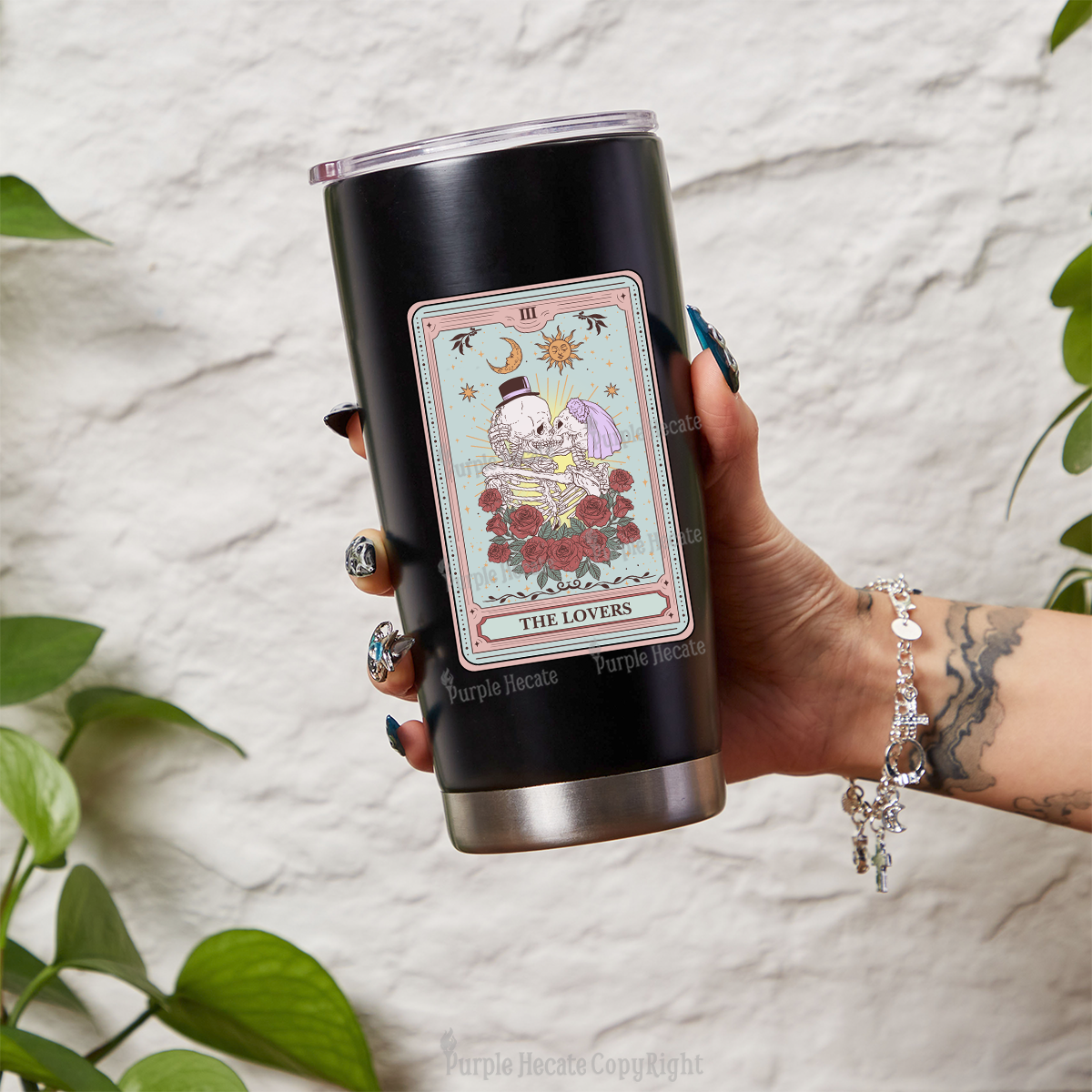 Purplehecate The Lovers Tarot Tumbler
