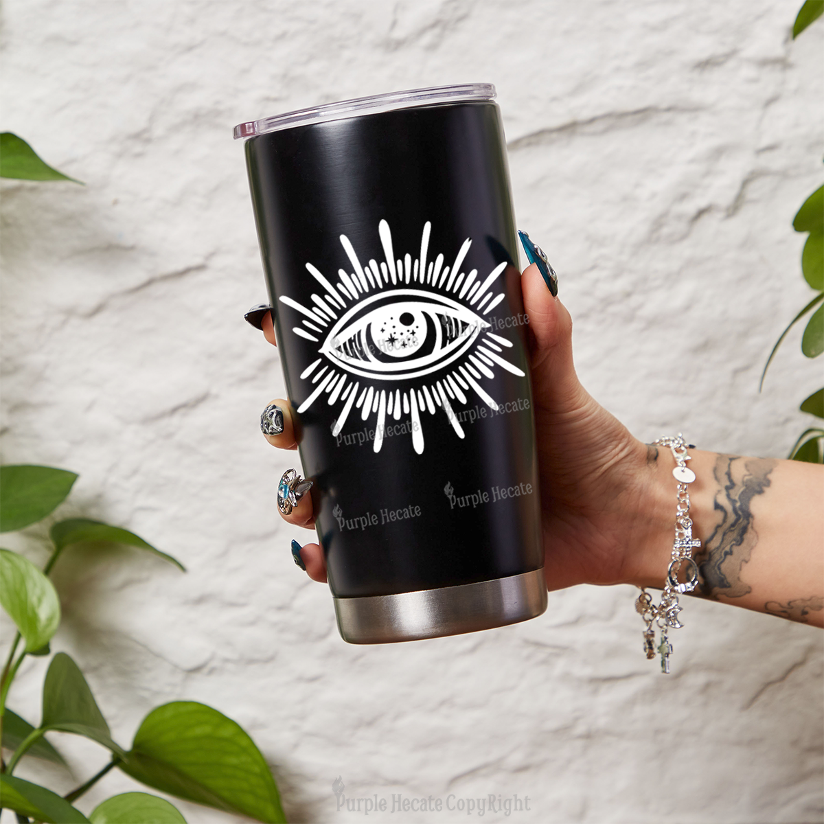 Purplehecate Evil Eye Tumbler