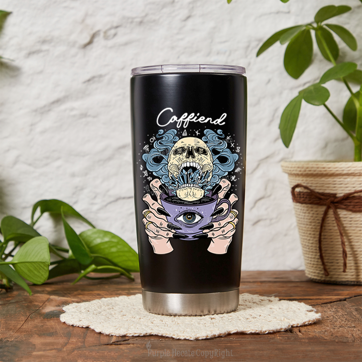 Purplehecate Caffiend Tumbler