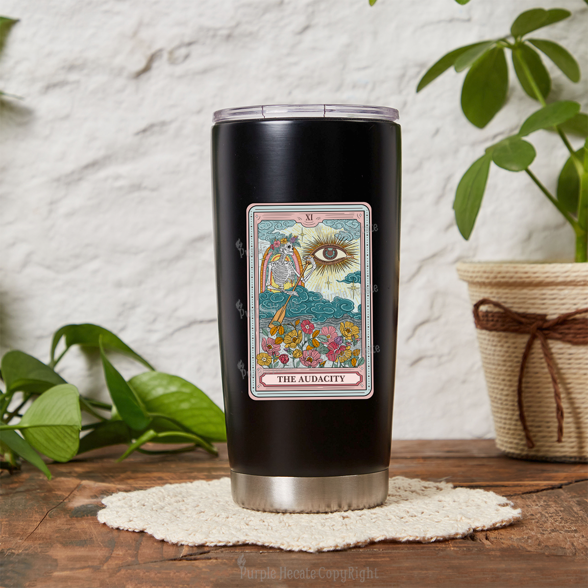 Purplehecate The Audacity Tarot Tumbler