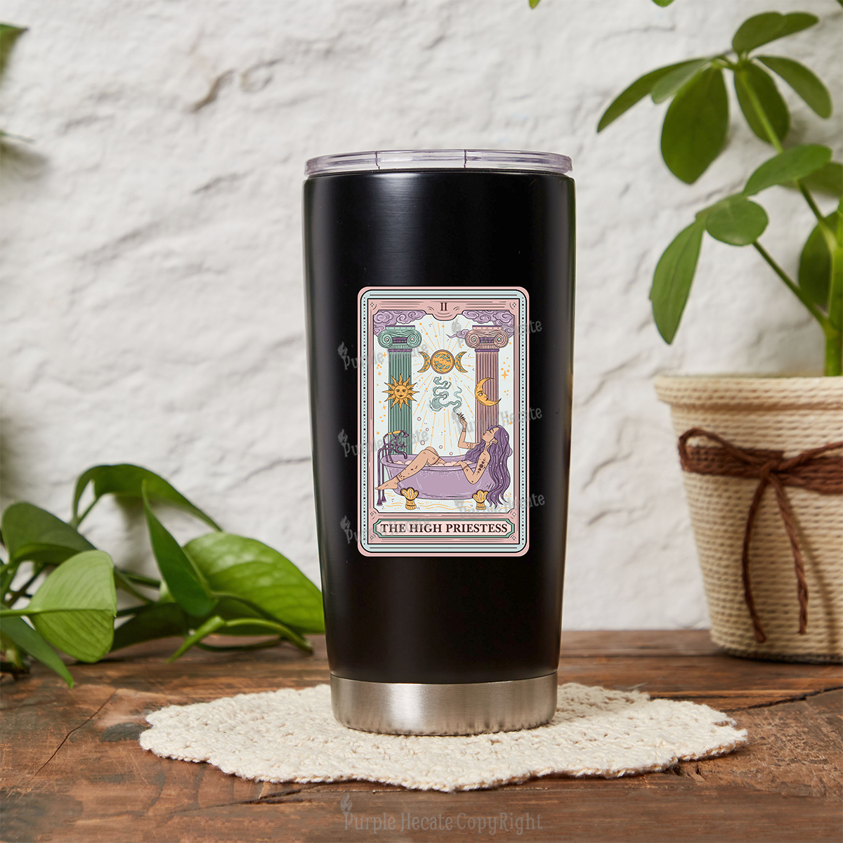 Purplehecate The High Priestess Tarto Tumbler