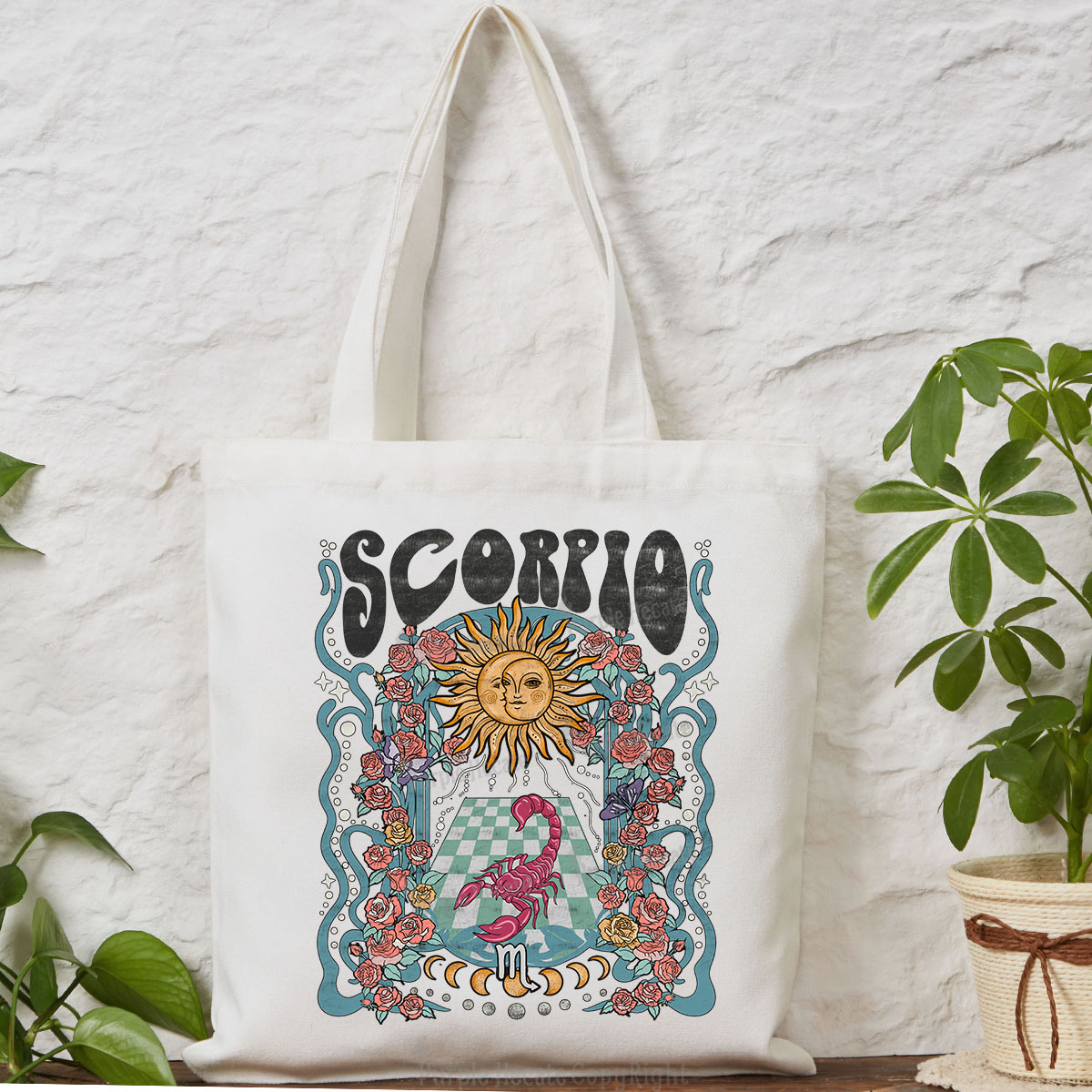 Purplehecate Scorpio Spirit Zodiac Tote Bag