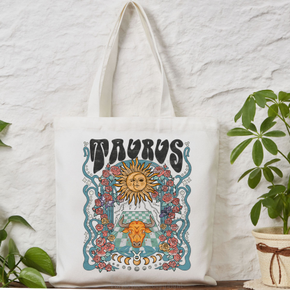 Purplehecate Taurus Spirit Zodiac Tote Bag