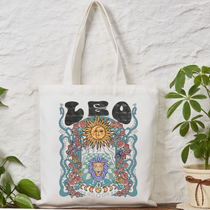 Purplehecate Leo Spirit Zodiac Tote Bag