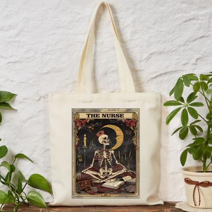 Purplehecate The Nurse Tarot Card Tote Bag