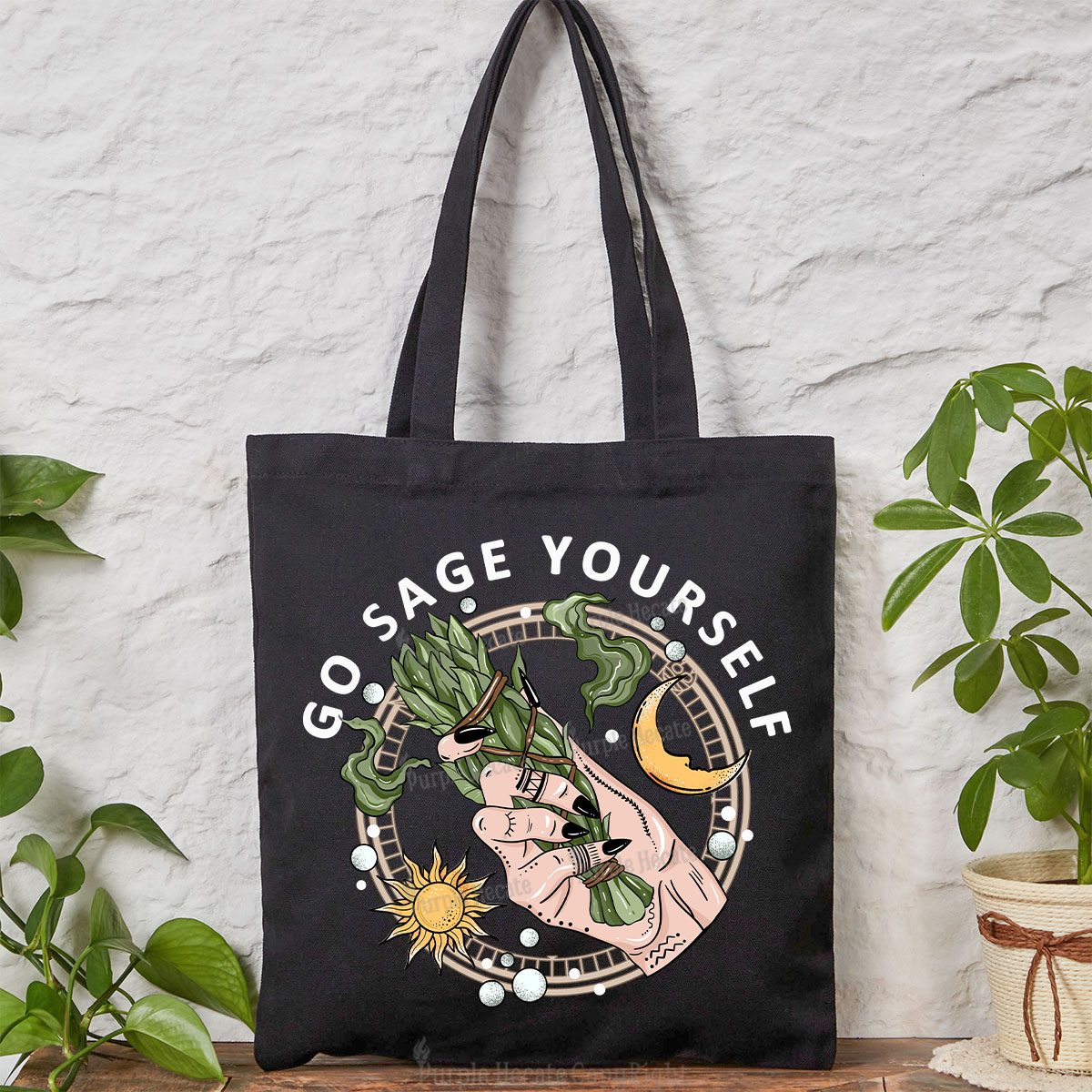 Purplehecate Go Sage Yourself Tote Bag
