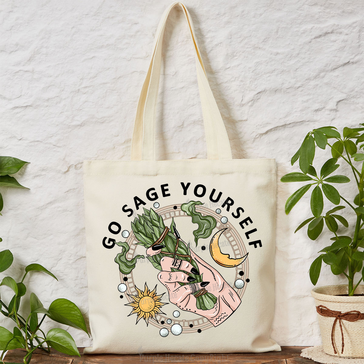 Purplehecate Go Sage Yourself Tote Bag