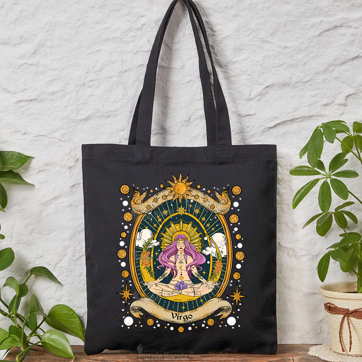 Purplehecate Virgo Radiance Tote Bag