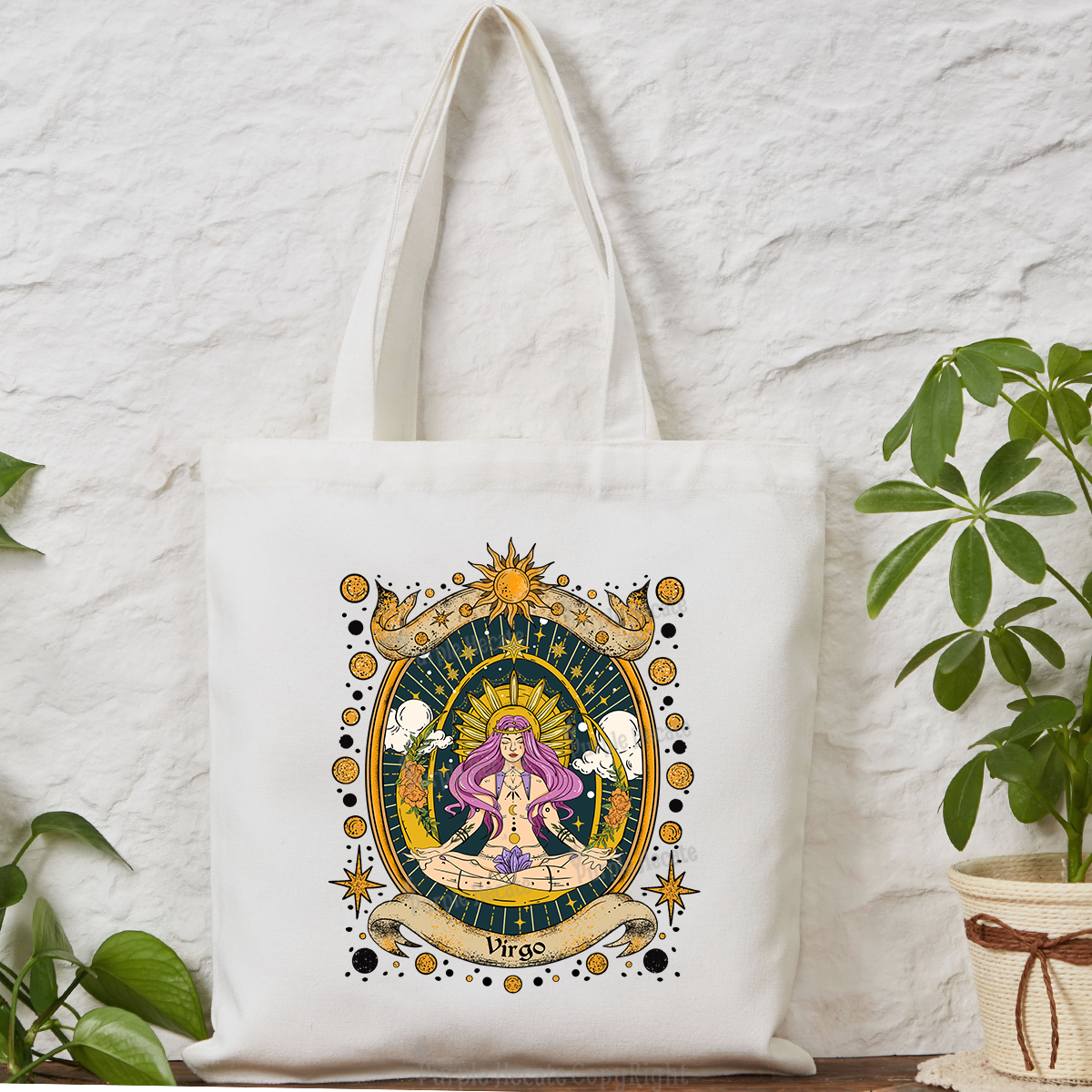 Purplehecate Virgo Radiance Tote Bag