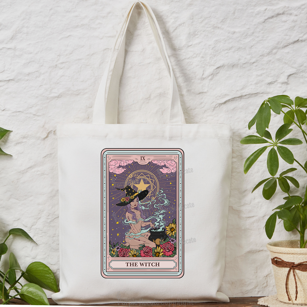 Purplehecate The Witch Tarot Tote Bag