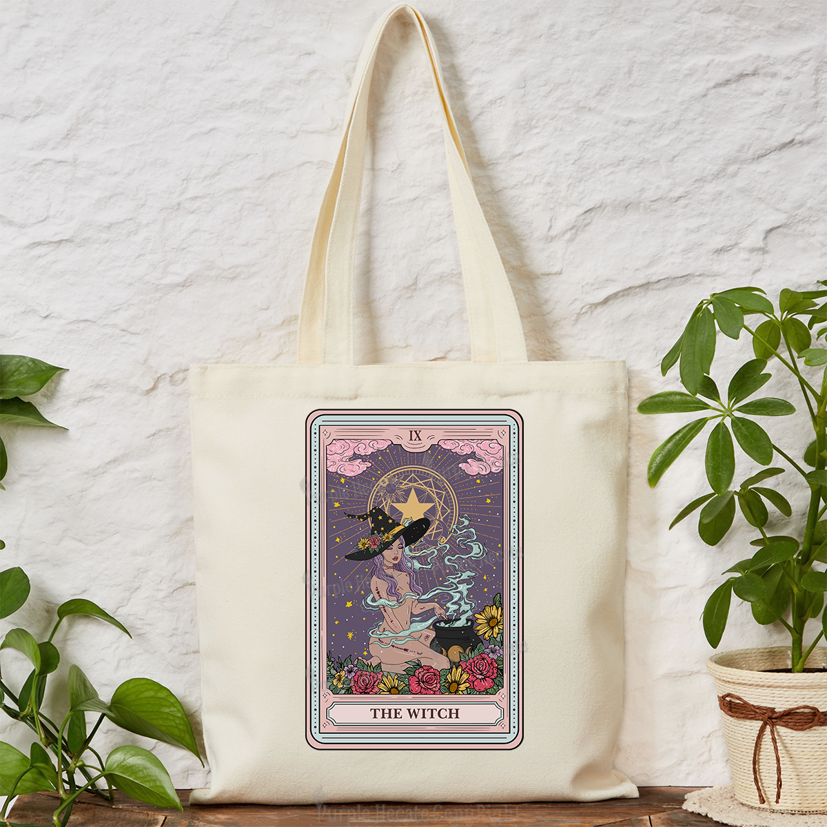 Purplehecate The Witch Tarot Tote Bag