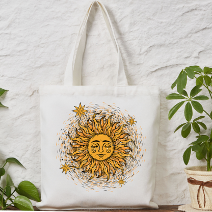 Purplehecate Celestial Sun Tote Bag