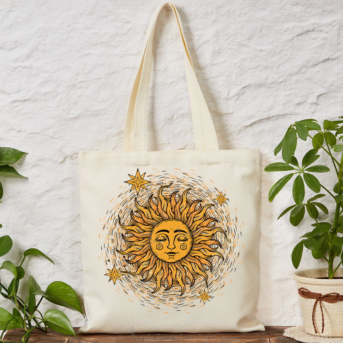 Purplehecate Celestial Sun Tote Bag
