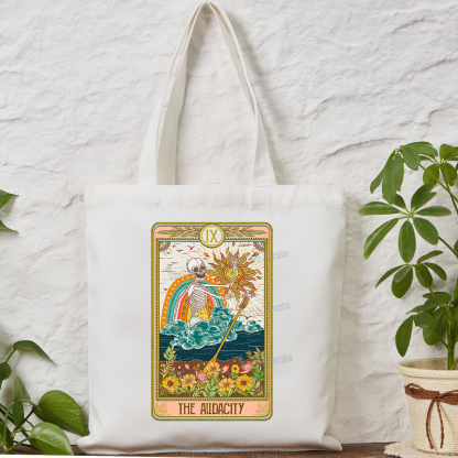 Purplehecate The Audacity Tarot Card Tote Bag