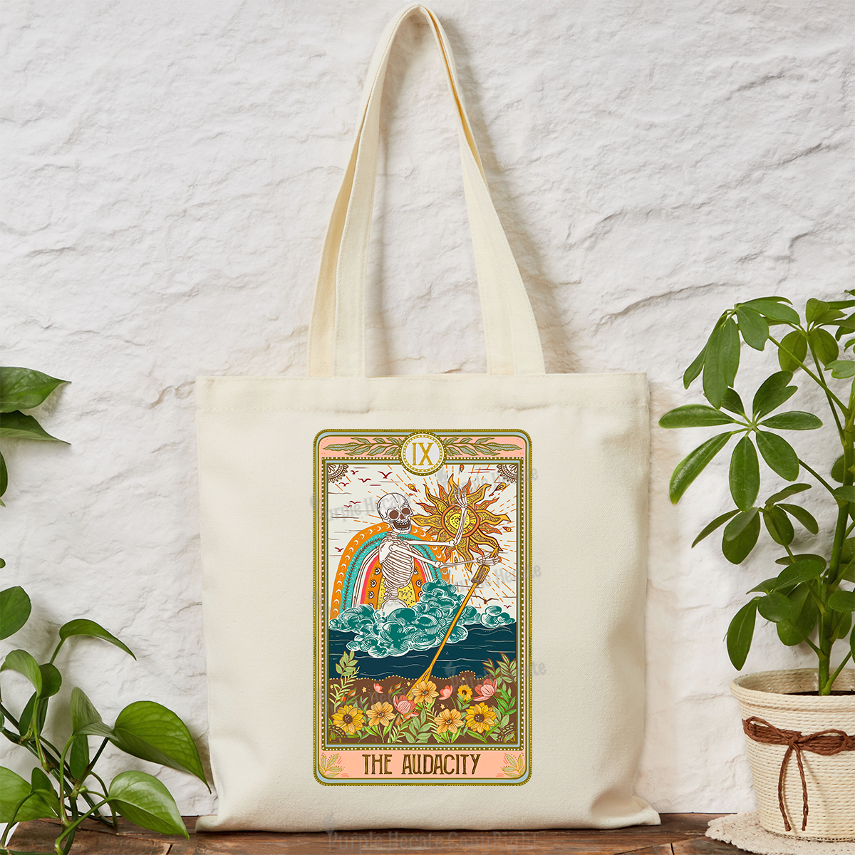 Purplehecate The Audacity Tarot Card Tote Bag