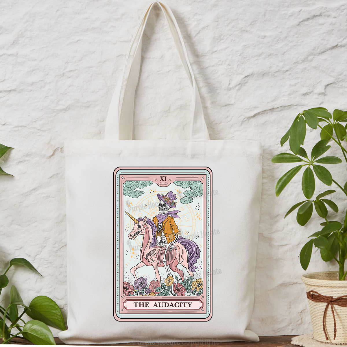 Purplehecate The Audacity Tarot Card Tote Bag