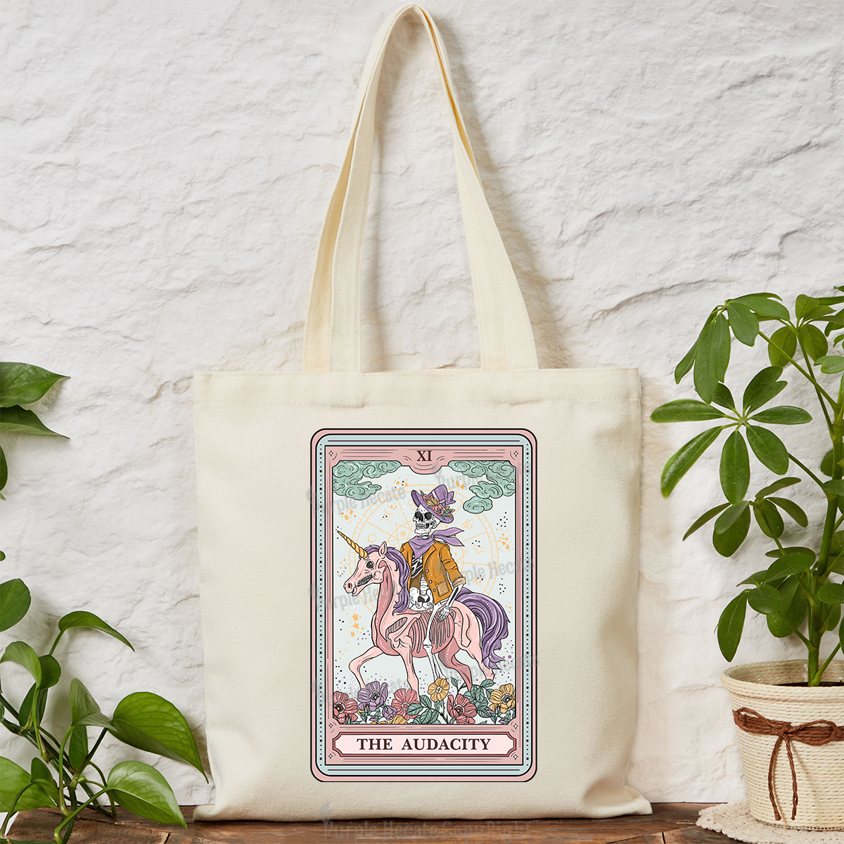 Purplehecate The Audacity Tarot Card Tote Bag