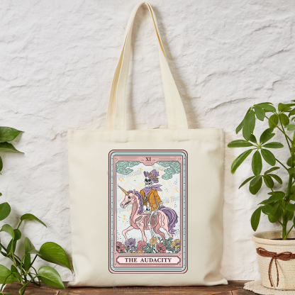 Purplehecate The Audacity Tarot Card Tote Bag
