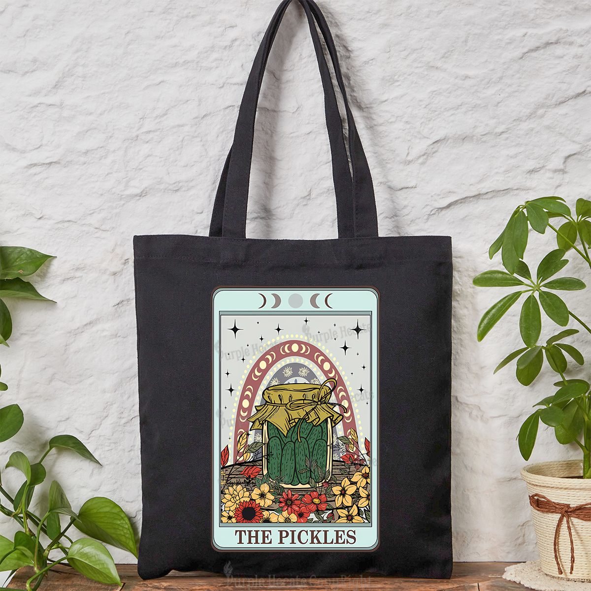 Purplehecate The Pickles Tarot Tote Bag