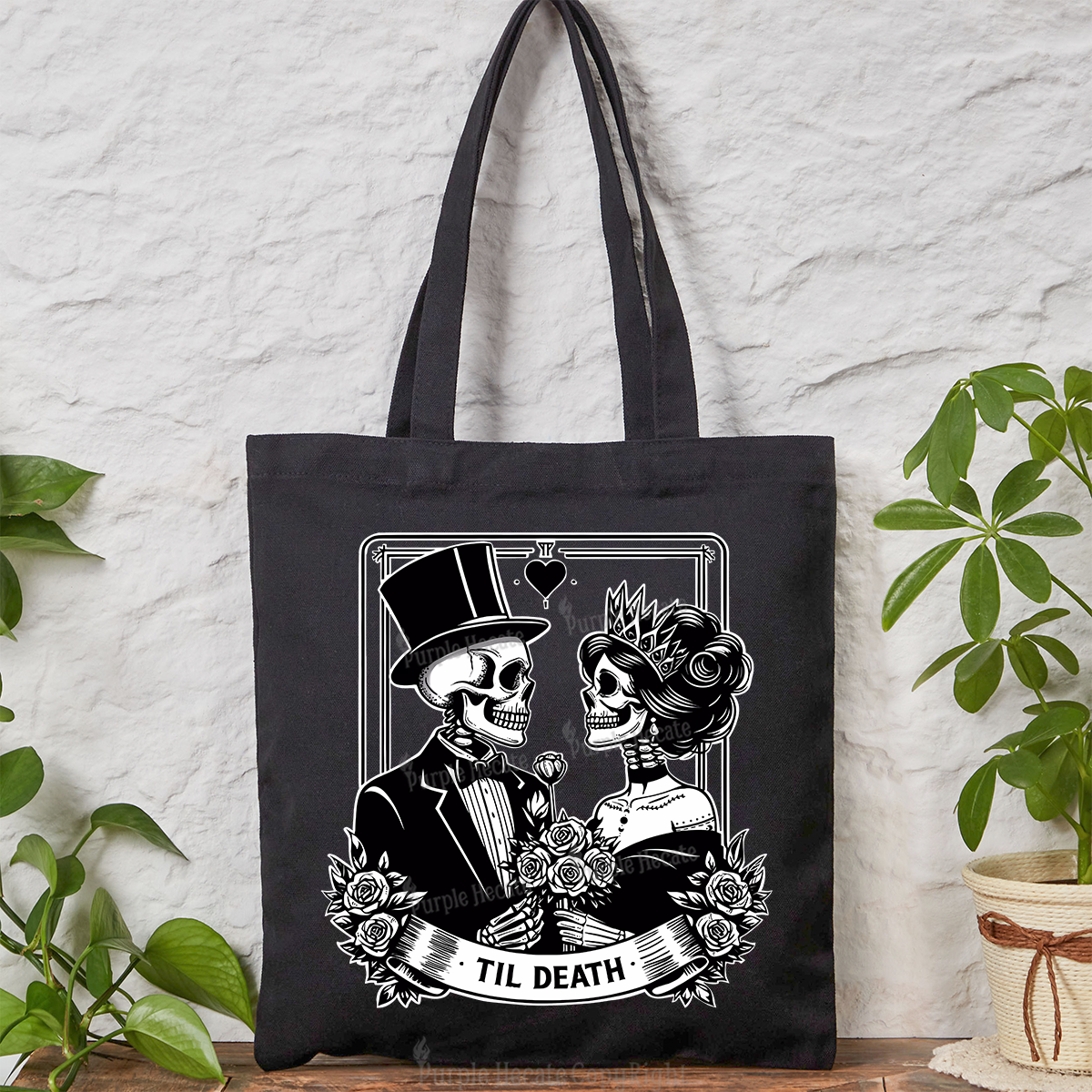 Purplehecate Til Death Tote Bag