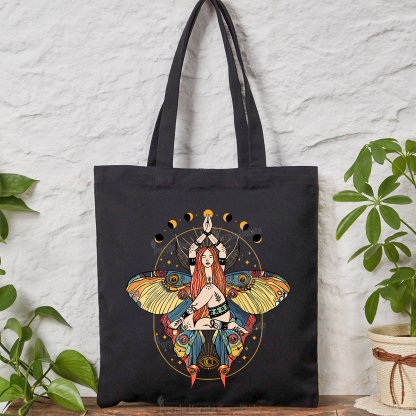 Purplehecate Luna Moth Tote Bag