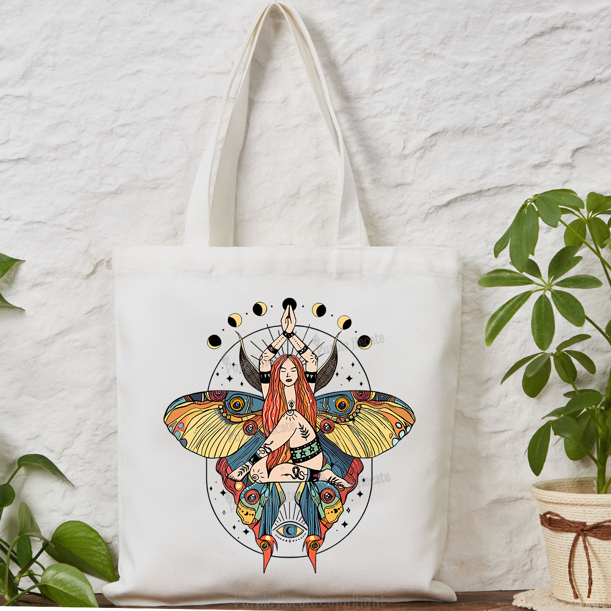 Purplehecate Luna Moth Tote Bag