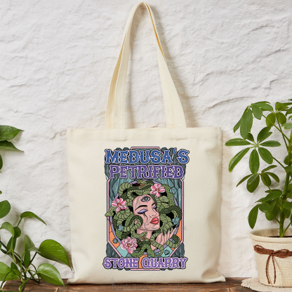 Purplehecate The Gorgon with Snake Hair Medusa Tote Bag
