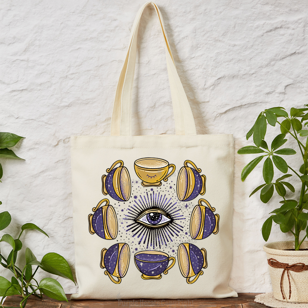 Purplehecate Moon Phase Coffee Lover Tote Bag
