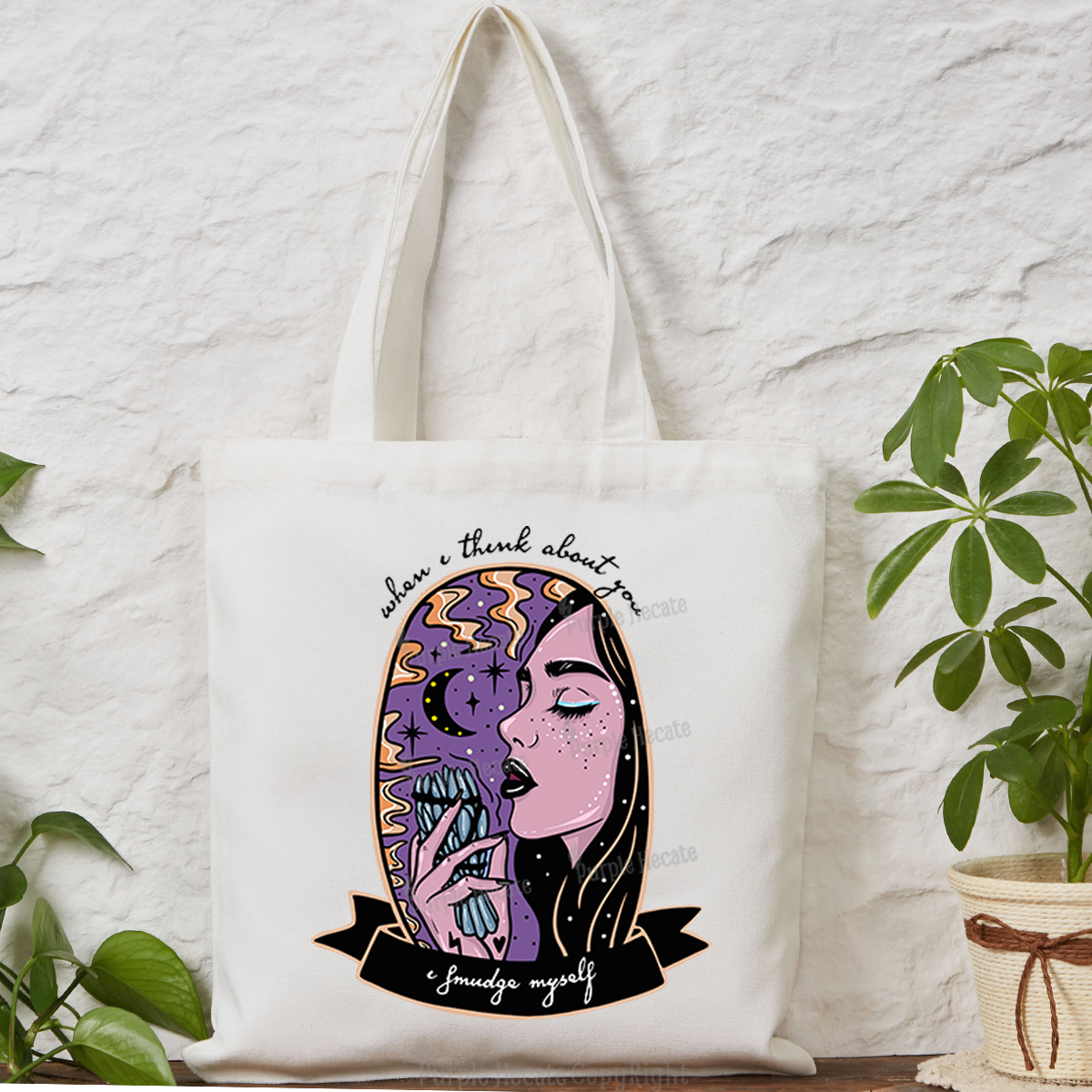 Purplehecate When I Think About You Tote Bag
