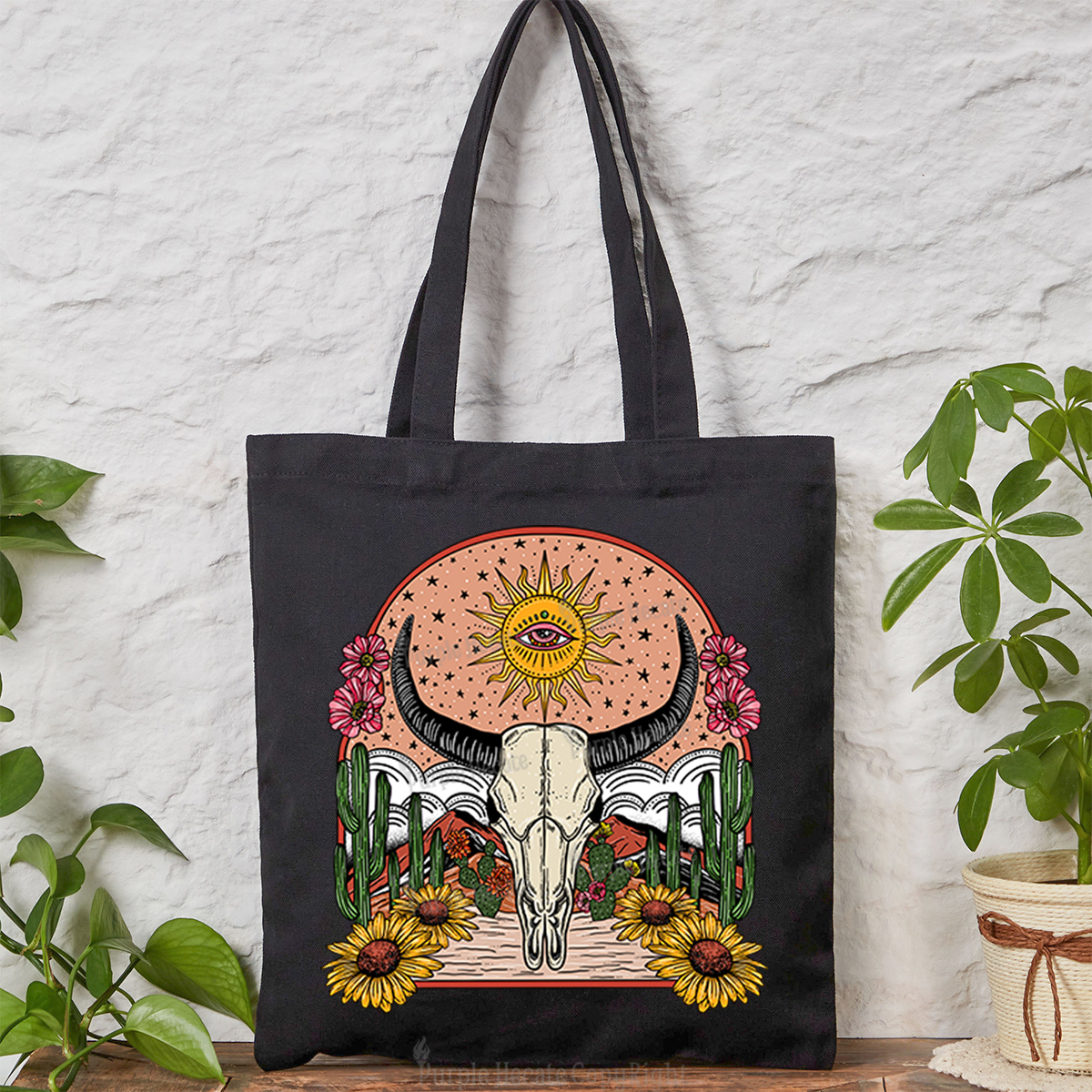 Purplehecate Desert Bloom Tote Bag