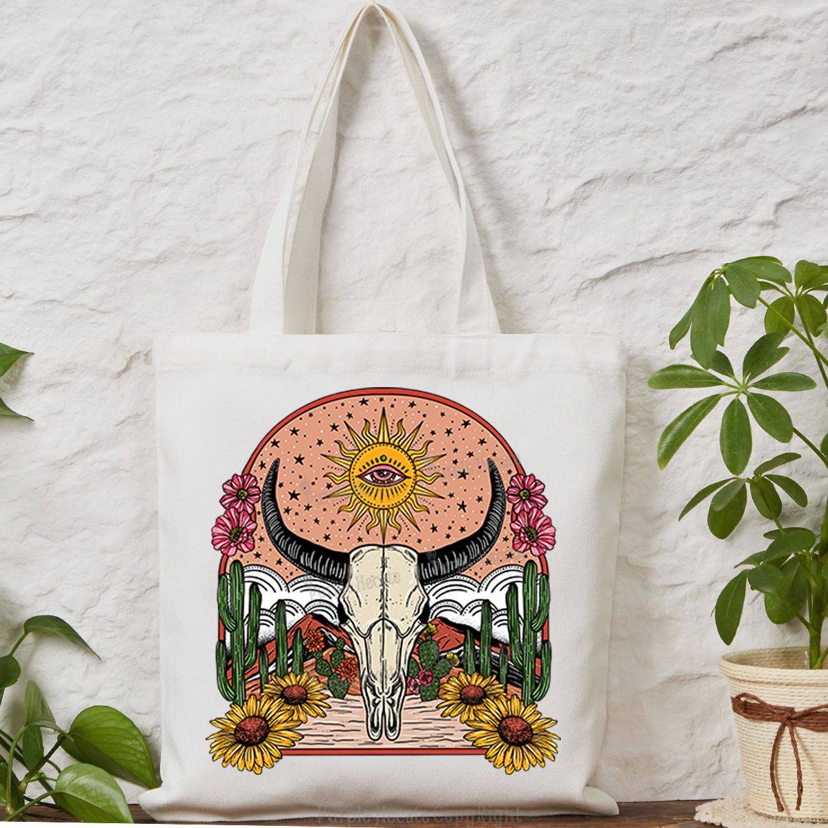 Purplehecate Desert Bloom Tote Bag