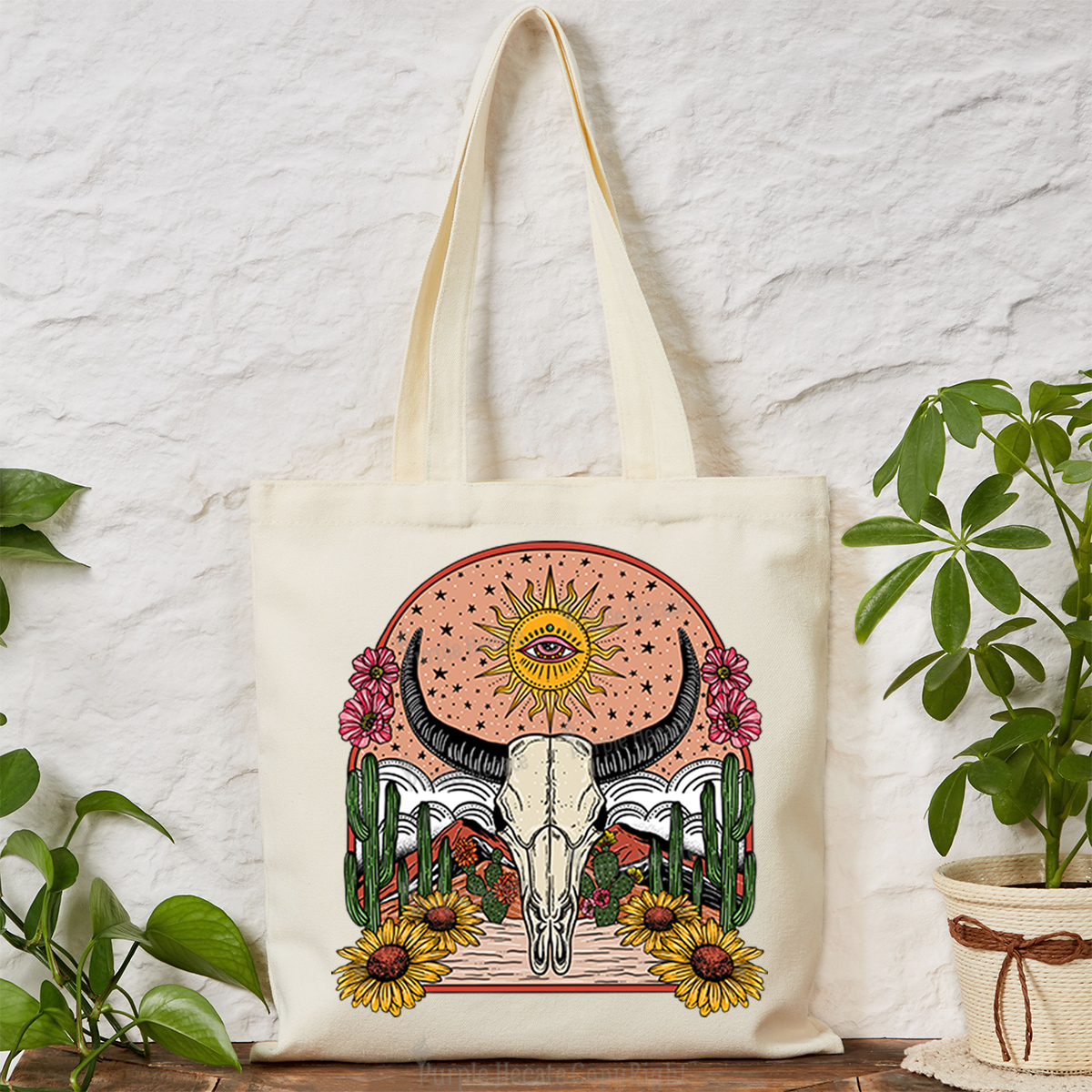 Purplehecate Desert Bloom Tote Bag