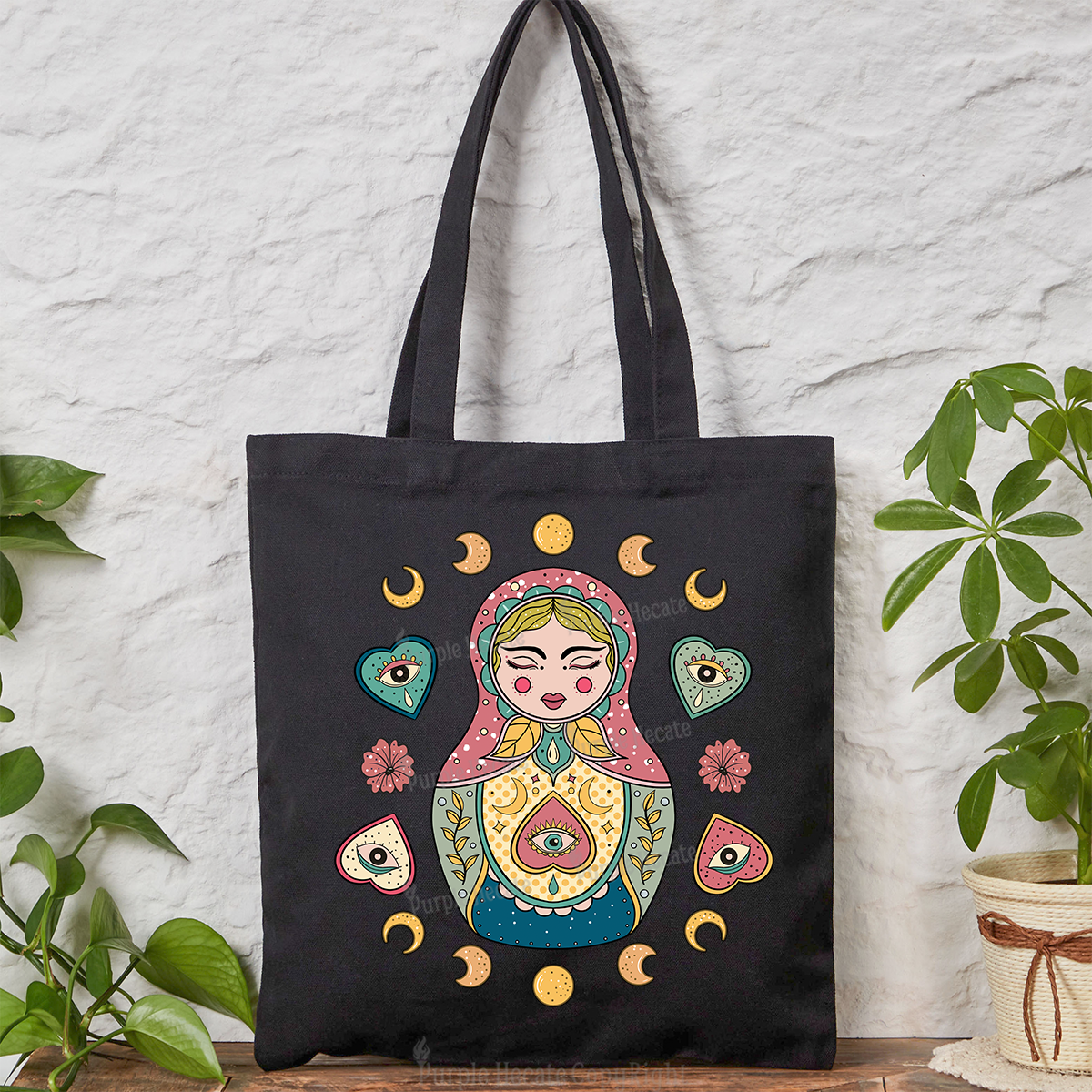 Purplehecate Nesting Doll Tote Bag