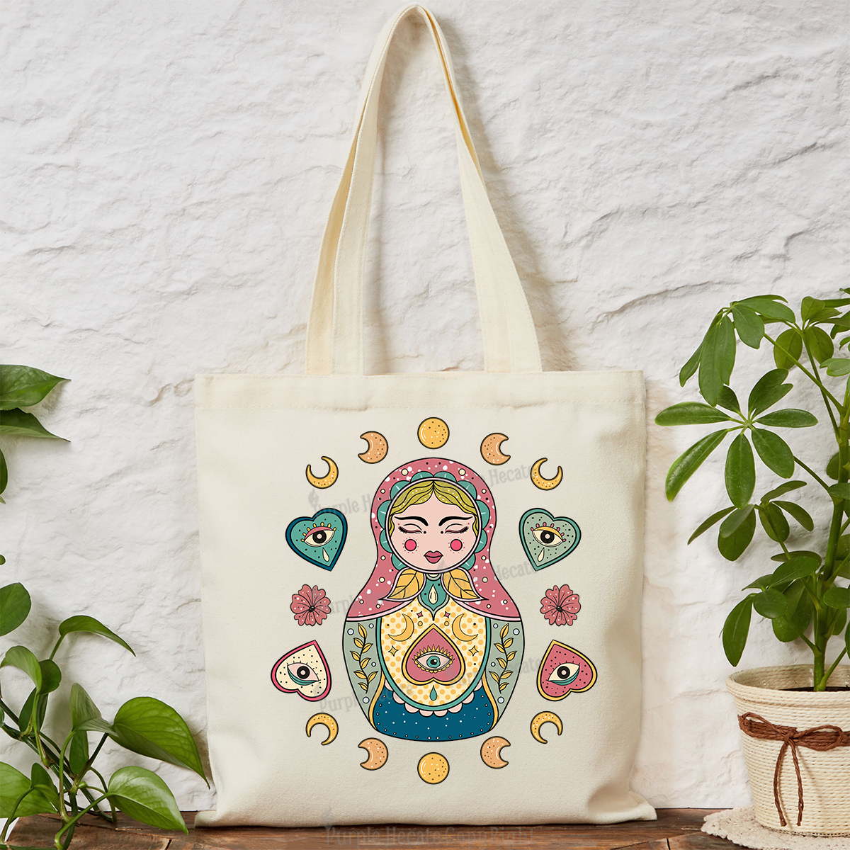 Purplehecate Nesting Doll Tote Bag