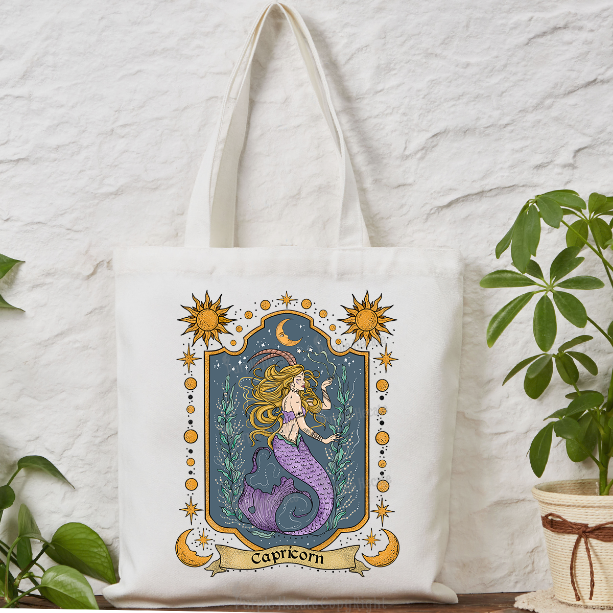 Purplehecate Capricorn Tote Bag