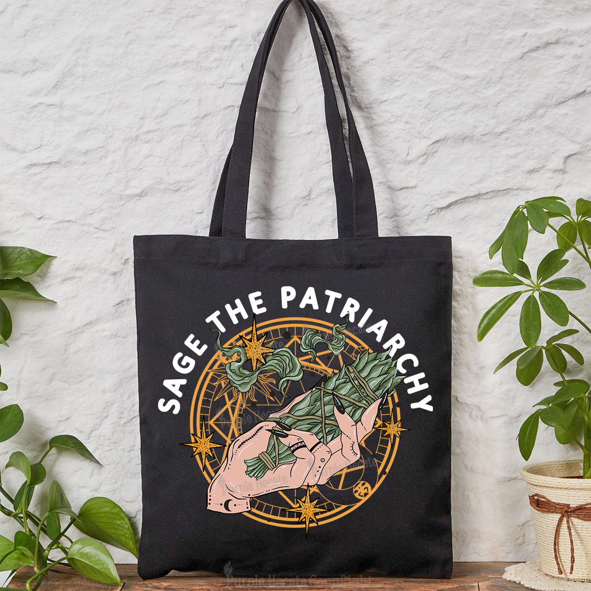 Purplehecate Sage The Patriarchy Tote Bag