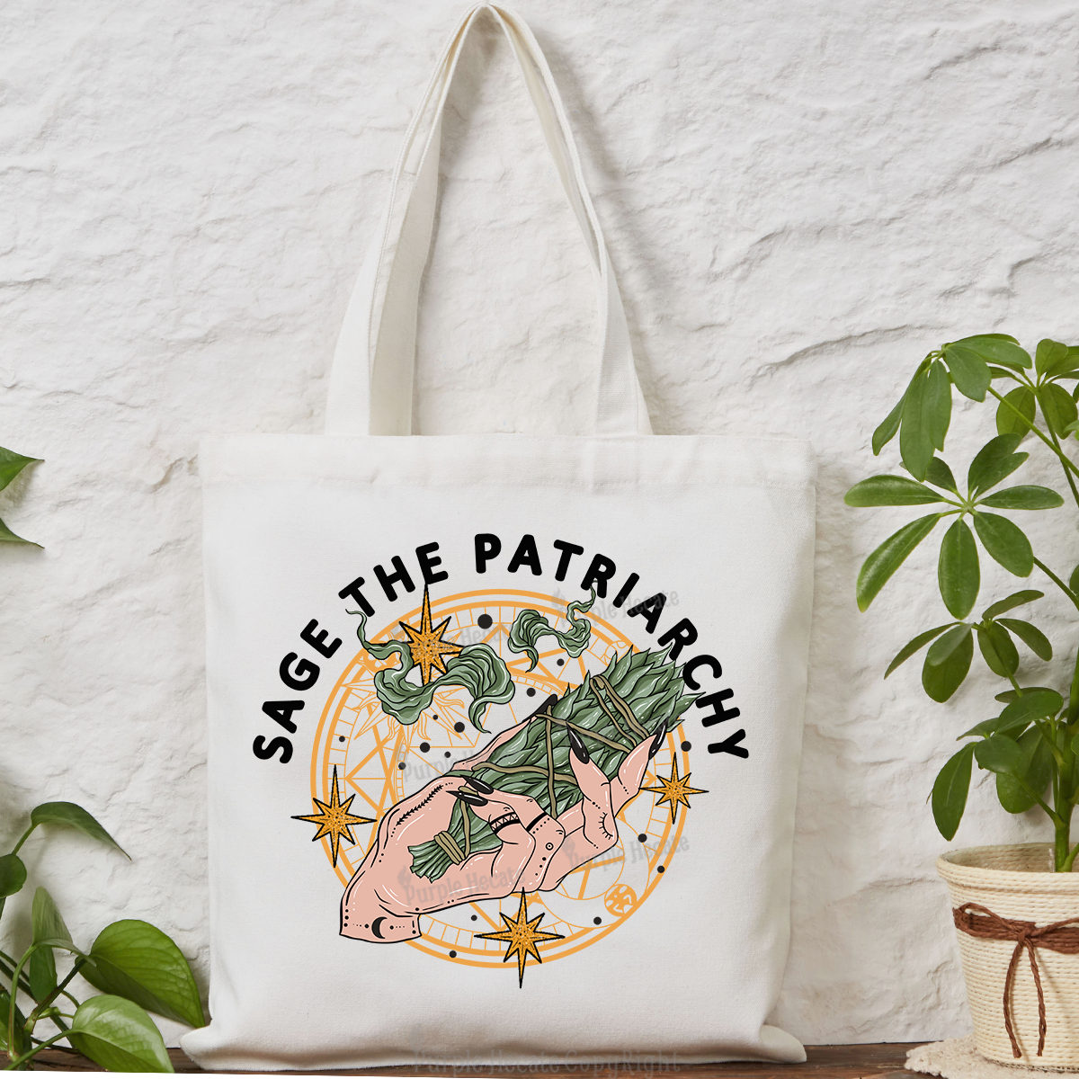 Purplehecate Sage The Patriarchy Tote Bag
