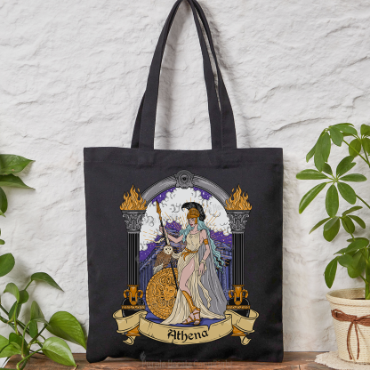 Purplehecate The Wise Athena Tote Bag